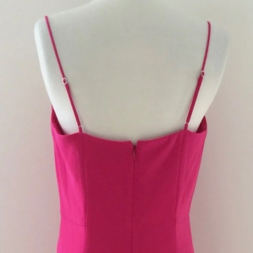 JCrew Pink 8 Adjustable Strap Dress Wedding Guest Adjustable Straps Date Coastal